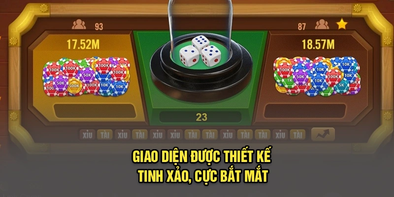 Giao diện được thiết kế tinh xảo, cực bắt mắt